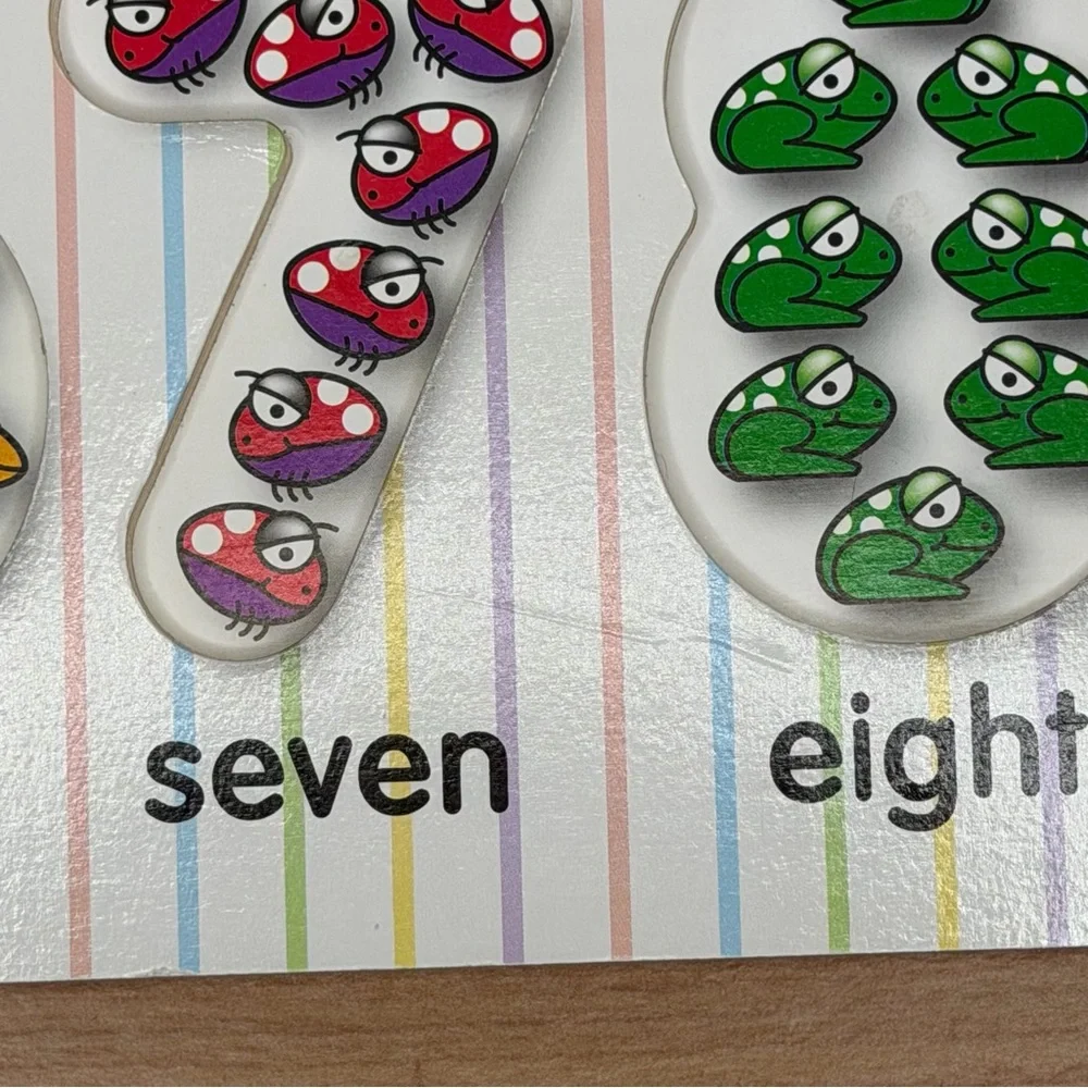 Melissa & Doug Fresh Start Wooden Numbers Peg Puzzle
